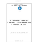 Đề tài nghiên cứu khoa học: Vốn con người và mô hình xác định số năm đi học hiệu quả