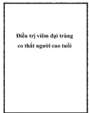 Điều trị viêm đại tràng co thắt người cao tuổi