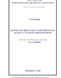 Luận văn Thạc sĩ Khoa học máy tính: Bài toán xác định vị trí của một điểm so với đa giác và ứng dụng trong bản đồ số