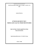 Tóm tắt Luận văn Thạc sĩ Báo chí: Sử dụng bản đồ tư duy trong sáng tạo tác phẩm truyền hình