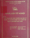 Khóa luận tốt nghiệp: Thực trạng ứng dụng thương mại điện tử trong các doanh nghiệp vừa vả nhỏ Việt Nam và giải pháp phát triển