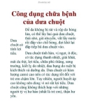 Công dụng chữa bệnh của dưa chuột