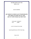 Luận văn Thạc sĩ Luật học: Quy định của pháp luật về kinh doanh bất động sản đối với các nhà đầu tư nước ngoài tại Việt Nam