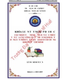 Khóa luận tốt nghiệp Kế toán-Kiểm toán: Các nhân tố ảnh hưởng đến cấu trúc vốn của các Công ty Cổ phần ngành Bất động sản niêm yết tại sở giao dịch chứng khoán Hồ Chí Minh