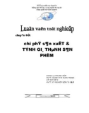 Luận văn tốt nghiệp: Chi phí sản xuất và tính giá thành sản phẩm