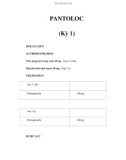 PANTOLOC (Kỳ 1)