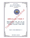 Khóa luận tốt nghiệp Quản trị kinh doanh: Phân tích hiệu quả hoạt động kinh doanh của Công ty TNHH Tam Hiệp