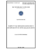 Luận án Tiến sĩ Vi sinh vật học: Nghiên cứu đặc điểm kháng kháng sinh và gen liên quan ở các chủng Salmonella đa kháng