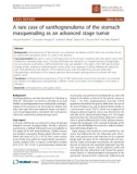 báo cáo khoa học: A rare case of xanthogranuloma of the stomach masquerading as an advanced stage tumor