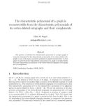 Báo cáo toán học: The characteristic polynomial of a graph is reconstructible from the characteristic polynomials of its vertex-deleted subgraphs and their complements