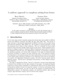 Báo cáo toán học: A uniform approach to complexes arising from forests