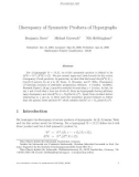 Báo cáo toán học: Discrepancy of Symmetric Products of Hypergraphs