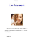 5 yếu tố gây rụng tóc