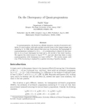 Báo cáo toán học: On the Discrepancy of Quasi-progressions