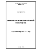 Luận văn Thạc sĩ Luật học: So sánh pháp luật Việt Nam và pháp luật Nhật Bản về công ty hợp danh