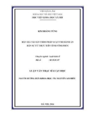 Luận văn Thạc sĩ Luật học: Bán đấu giá tài sản theo pháp luật Thi hành án dân sự từ thực tiễn tỉnh Vĩnh Phúc