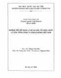 Luận văn Thạc sĩ Luật học: Những vấn đề pháp lý về cơ cấu tổ chức quản lý của tổng công ty hàng không Việt Nam