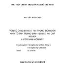 Tóm tắt Luận án Tiến sĩ: Vấn đề công bằng xã hội trong điều kiện kinh tế thị trường định hướng xã hội chủ nghĩa ở Việt Nam hiện nay