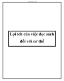 Lợi ích của việc đọc sách đối với cơ thể