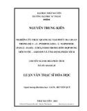 Luận văn Thạc sĩ Hoá học: Nghiên cứu trắc quang sự tạo phức đa ligan trong hệ 1 - (2 - pyridylazo) - 2 - naphthol (PAN-2) - Fe(III) - CHCl2COOH và khả năng ứng dụng phân tích