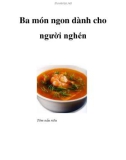 Ba món ngon dành cho người nghén