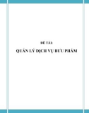 ĐỒ ÁN TỐT NGHIỆP - QUẢN LÝ DỊCH VỤ BƯU PHẨM