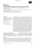 Báo cáo khoa học: Flexible nets The roles of intrinsic disorder in protein interaction networks