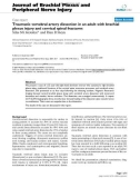 Báo cáo y học: Traumatic vertebral artery dissection in an adult with brachial plexus injury and cervical spinal fracture