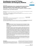 Báo cáo y học: Arterial embolization of an extrapleural hematoma from a dislocated fracture of the lumbar spine: a case report