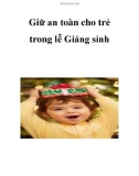 Giữ an toàn cho trẻ trong lễ Giáng sinh