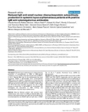 Báo cáo y học: Reduced IgG anti-small nuclear ribonucleoprotein autoantibody production in systemic lupus erythematosus patients with positive IgM anti-cytomegalovirus antibodies