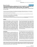 Báo cáo y học: The proinflammatory cytokines IL-2, IL-15 and IL-21 modulate the repertoire of mature human natural killer cell receptors