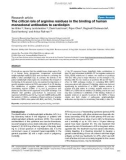 Báo cáo y học: The critical role of arginine residues in the binding of human monoclonal antibodies to cardiolipin