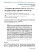 Báo cáo y học: A Novel Population of Mesenchymal Progenitors with Hematopoietic Potential Originated from CD14- Peripheral Blood Mononuclear Cell