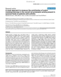 Báo cáo y học: A novel approach to measure the contribution of matrix metalloproteinase in the overall net proteolytic activity present in synovial fluids of patients with arthritis