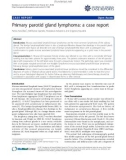 báo cáo khoa học: Primary parotid gland lymphoma: a case report