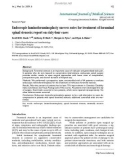 Báo cáo y học: Endoscopic laminoforaminoplasty success rates for treatment of foraminal spinal stenosis: report on sixty-four cases