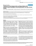 Báo cáo y học: Treatment of focal degenerative cartilage defects with polymer-based autologous chondrocyte grafts: four-year clinical results