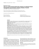 Báo cáo y học: Use of a rapid arterial blood gas analyzer to estimate blood hemoglobin concentration among critically ill adults