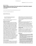 Báo cáo y học: Paper reports overview: The many guises of respiratory support, microalbuminuria and delirium