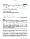 Báo cáo y học: A case-control study of rheumatoid arthritis identifies an associated single nucleotide polymorphism in the NCF4 gene, supporting a role for the NADPH-oxidase complex in autoimmunity