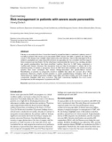 Báo cáo y học: Risk management in patients with severe acute pancreatitis