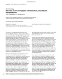 Báo cáo y học: Recently published papers: inflammation, elucidation, manipulation