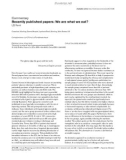 Báo cáo y học: Recently published papers: We are what we eat