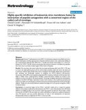 Báo cáo y học: Highly specific inhibition of leukaemia virus membrane fusion by interaction of peptide antagonists with a conserved region of the coiled coil of envelope