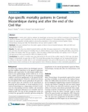 Báo cáo y học: Age-specific mortality patterns in Central Mozambique during and after the end of the Civil War