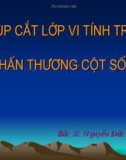 Bài giảng Chụp cắt lớp vi tính trong chấn thương cột sống