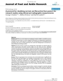 Báo cáo y học: A protocol for classifying normal- and flat-arched foot posture for research studies using clinical and radiographic measurements