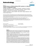 Báo cáo y học: Unique features of HLA-mediated HIV evolution in a Mexican cohort: a comparative study