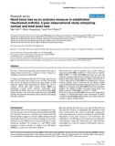 Báo cáo y học: Hand bone loss as an outcome measure in established rheumatoid arthritis: 2-year observational study comparing cortical and total bone loss